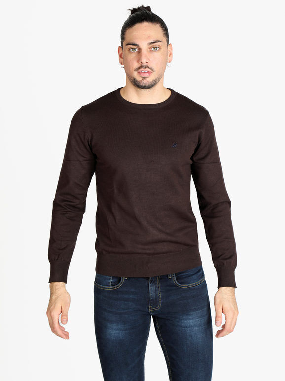 U.S. Grand Polo Pullover uomo girocollo Pullover uomo Marrone taglia XL