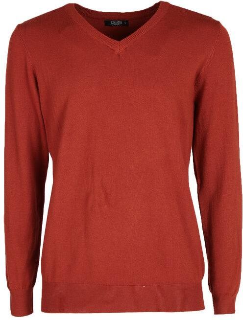 Solada Pullover uomo scollo a V Pullover uomo Arancione taglia S