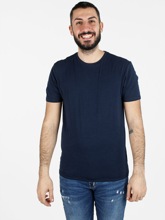 Baker's T-shirt da uomo in cotone T-Shirt Manica Corta uomo Blu taglia XL