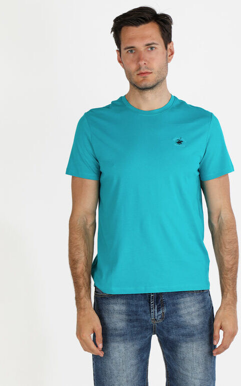 Polo Club T-shirt da uomo in cotone T-Shirt Manica Corta uomo Blu taglia XL