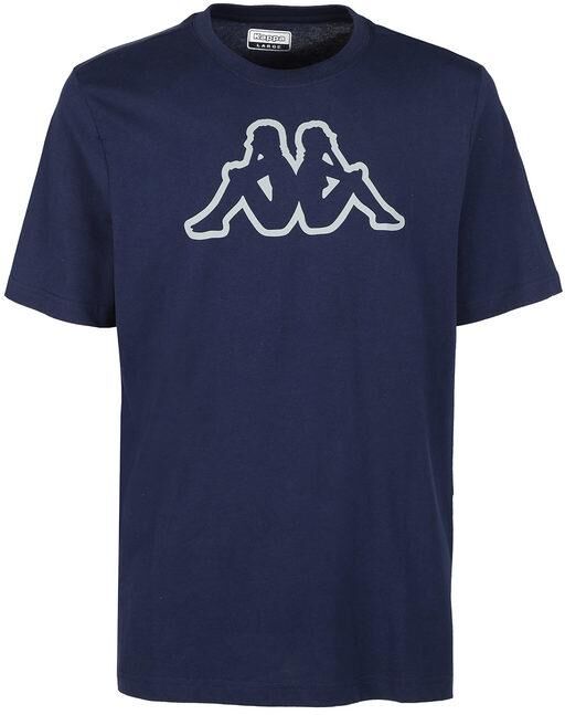 Kappa T-shirt girocollo con stampa disegno T-Shirt Manica Corta uomo Blu taglia XL