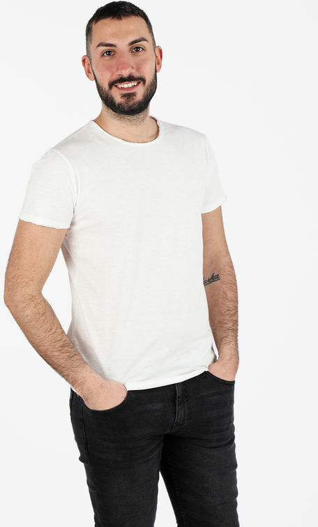 Ange Wear T-shirt girocollo da uomo in cotone T-Shirt Manica Corta uomo Bianco taglia XL