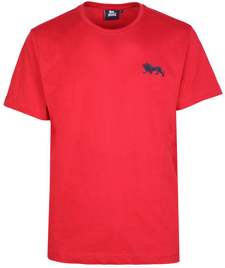 Lonsdale T-shirt in cotone manica corta da uomo T-Shirt Manica Corta uomo Rosso taglia L