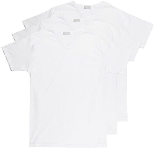 Liabel T-shirt intime uomo a V Confezione da 3 pezzi Maglie Intime uomo Bianco taglia L