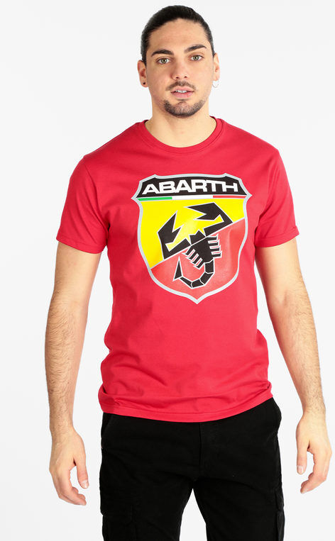 Abarth T-shirt manica corta uomo con logo T-Shirt Manica Corta uomo Rosso taglia XL