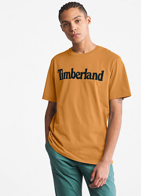 Timberland T-shirt manica corta uomo in cotone biologico T-Shirt Manica Corta uomo Marrone taglia L