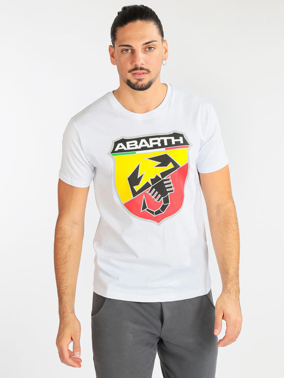 Abarth T-shirt manica corta uomo in cotone T-Shirt Manica Corta uomo Bianco taglia XL