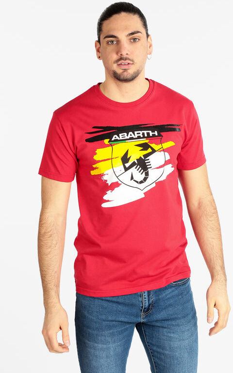 Abarth T-shirt manica corta uomo in cotone T-Shirt Manica Corta uomo Rosso taglia L