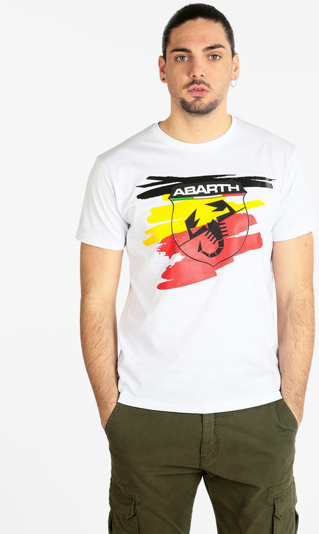 Abarth T-shirt manica corta uomo in cotone T-Shirt Manica Corta uomo Bianco taglia XL