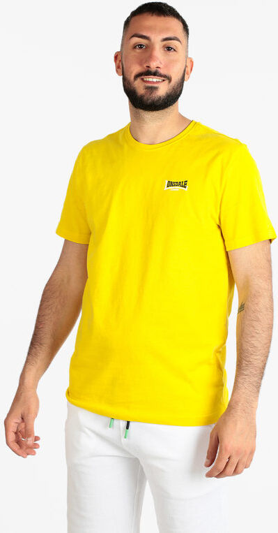 Lonsdale T-shirt manica corta uomo in cotone T-Shirt Manica Corta uomo Giallo taglia XXL