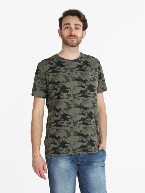 Be Board T-shirt mimetica uomo a manica corta T-Shirt Manica Corta uomo Verde taglia XL