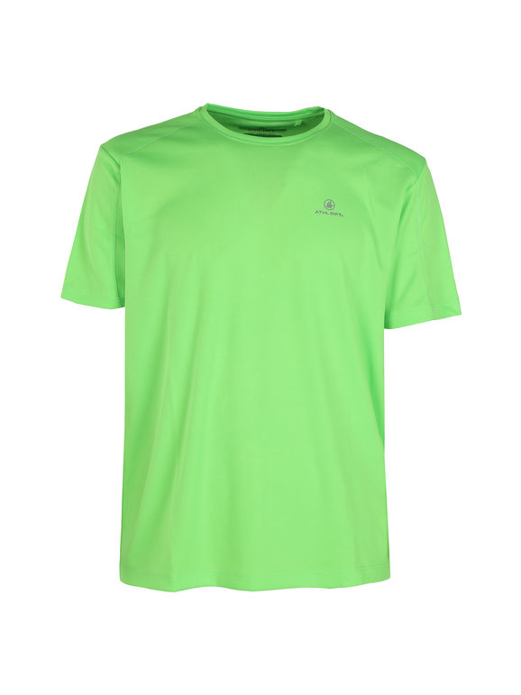 Athl Dpt T-shirt sportiva da uomo tinta unita T-Shirt Manica Corta uomo Verde taglia XL
