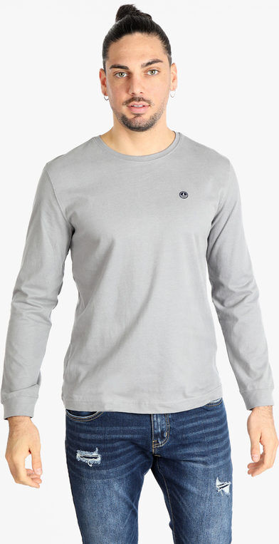 Navy Sail T-shirt uomo girocollo a maniche lunghe T-Shirt Manica Lunga uomo Grigio taglia M