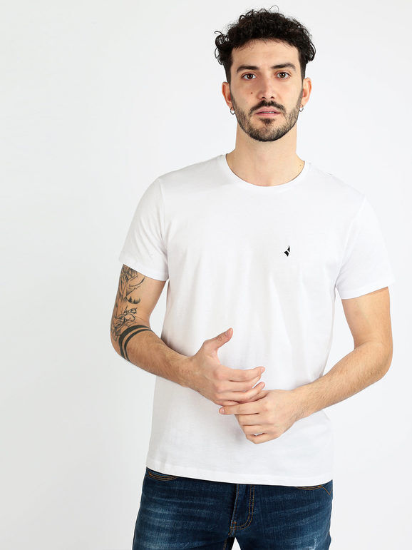 Navigare T-shirt uomo in cotone T-Shirt Manica Corta uomo Bianco taglia XXL