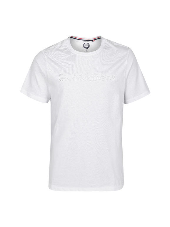 Gian Marco Venturi T-shirt uomo manica corta in cotone T-Shirt Manica Corta uomo Bianco taglia XL