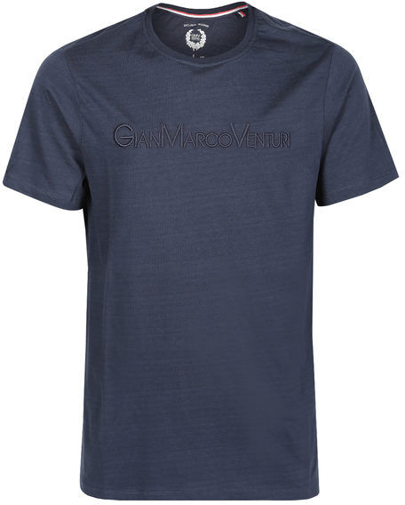 Gian Marco Venturi T-shirt uomo manica corta in cotone T-Shirt Manica Corta uomo Blu taglia XL