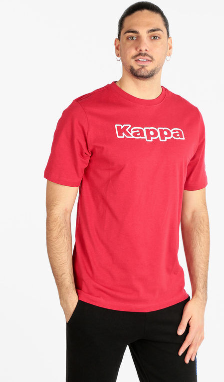 Kappa T-shirt uomo slim fit in cotone T-Shirt Manica Corta uomo Rosso taglia XXL