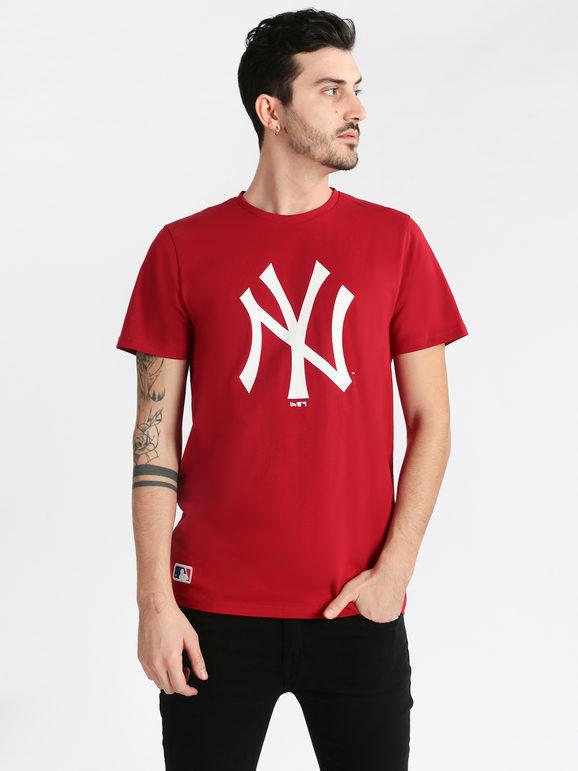 New Era Team Logo Tee Neyyan T-shirt con logo T-Shirt Manica Corta uomo Rosso taglia XXL