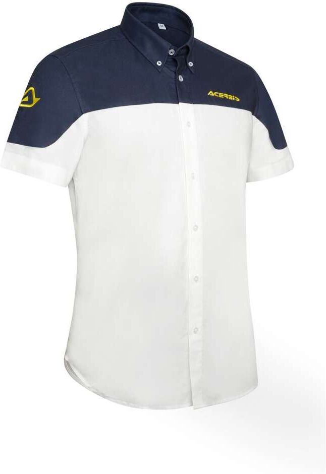 Camicia Casual Acerbis TEAM Bianco Blu taglia M