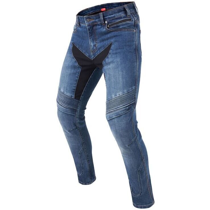 Jeans Moto Rebelhorn EAGLE III SLIM FIT WASHED Blu L32 taglia 34