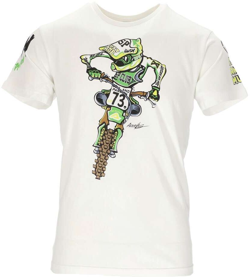 T-Shirt Acerbis T-SHIRT SP CLUB RIDER Bianco taglia XL