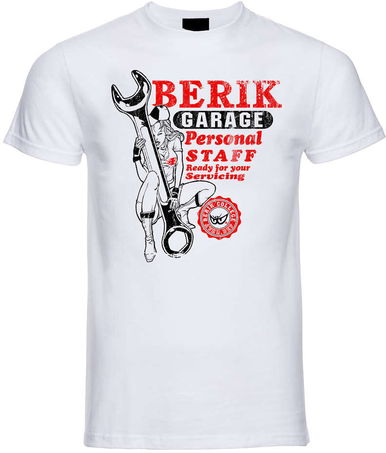 T-Shirt Berik 2.0 Bianca Girocollo Stampa Rossa taglia S