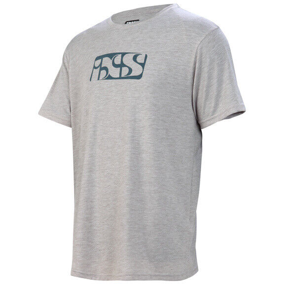 T-Shirt iXS BRAND Grigio Blu Navy taglia XS