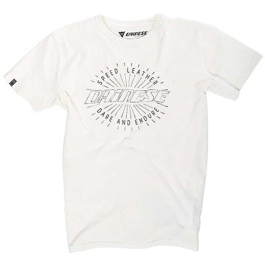 T-Shirt Maglietta Dainese Rays of Speed Bianco taglia 2XL