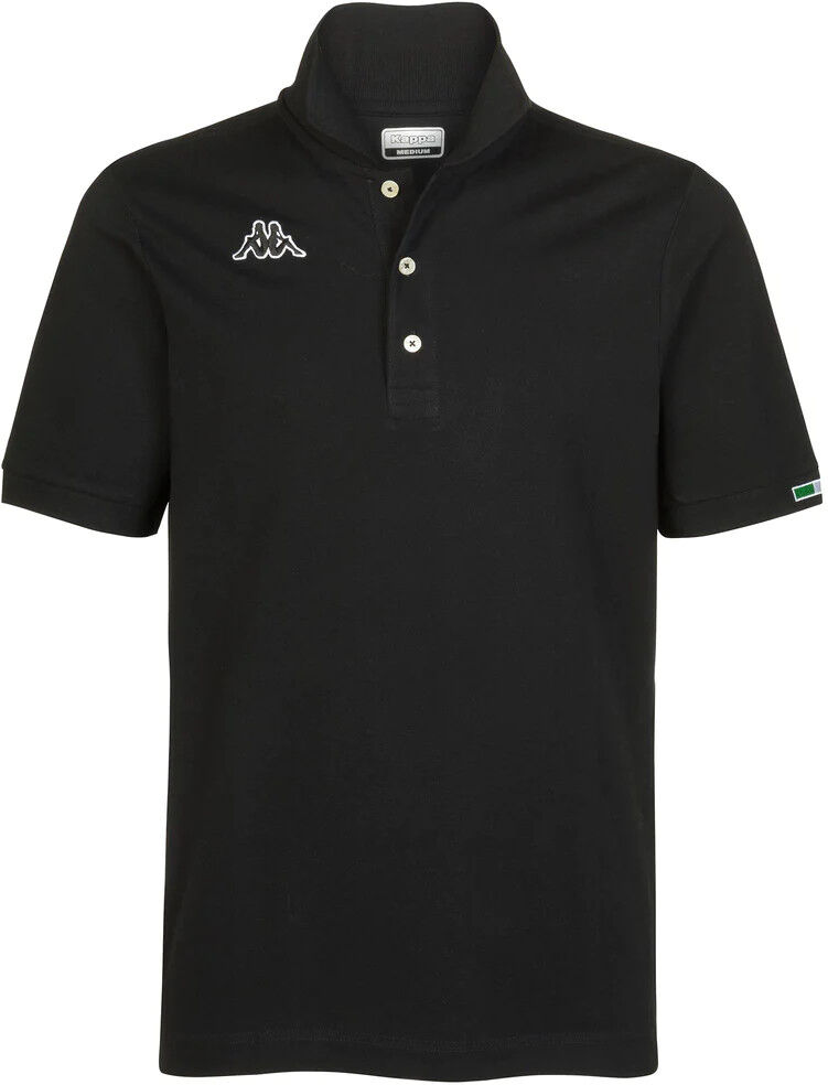 Kappa Polo Maglia UOMO Nero LOGO MALTAXITA MSS Cotone Piquet