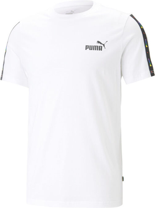 Puma T-shirt maglia maglietta UOMO Bianco Ess TAPE LOVE IS LOV Cotone