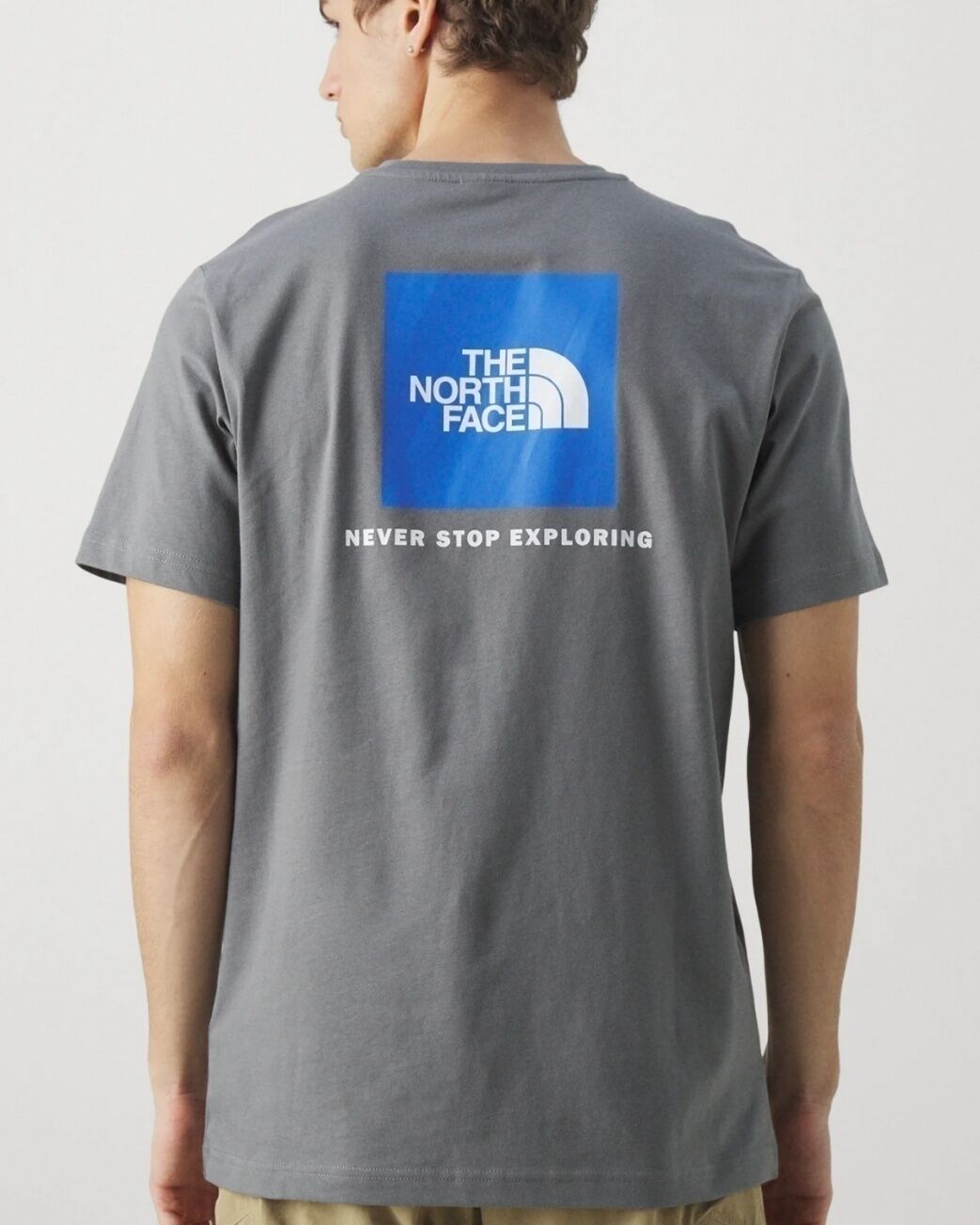 The North Face T-shirt maglia maglietta UOMO Grigio REDBOX Tee Girocollo Cotone
