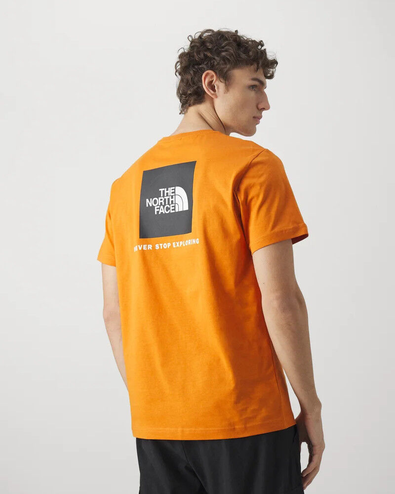 The North Face T-shirt maglia maglietta tempo libero UOMO Arancione REDBOX Tee