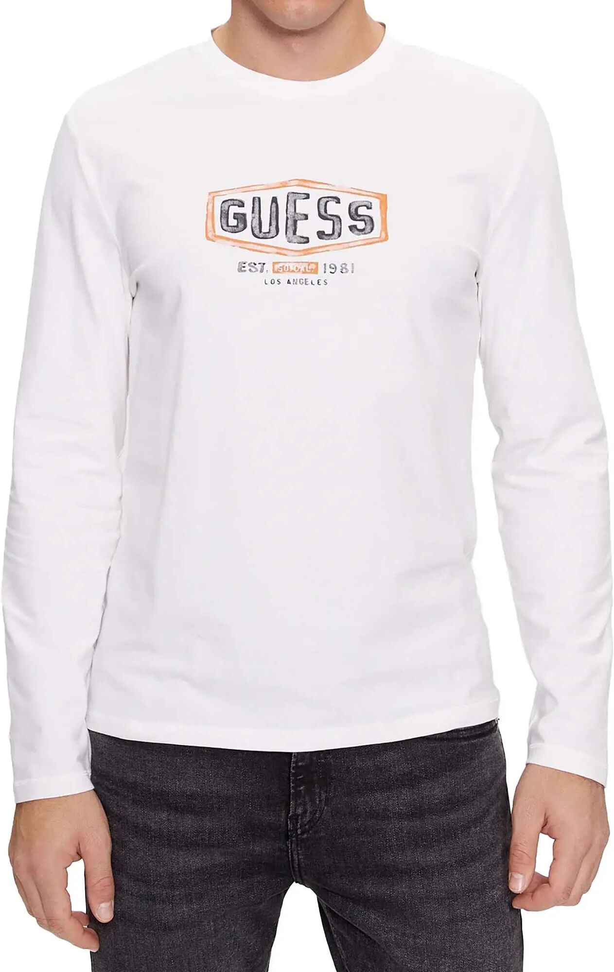 Guess T-shirt Uomo Colore Bianco BIANCO XS