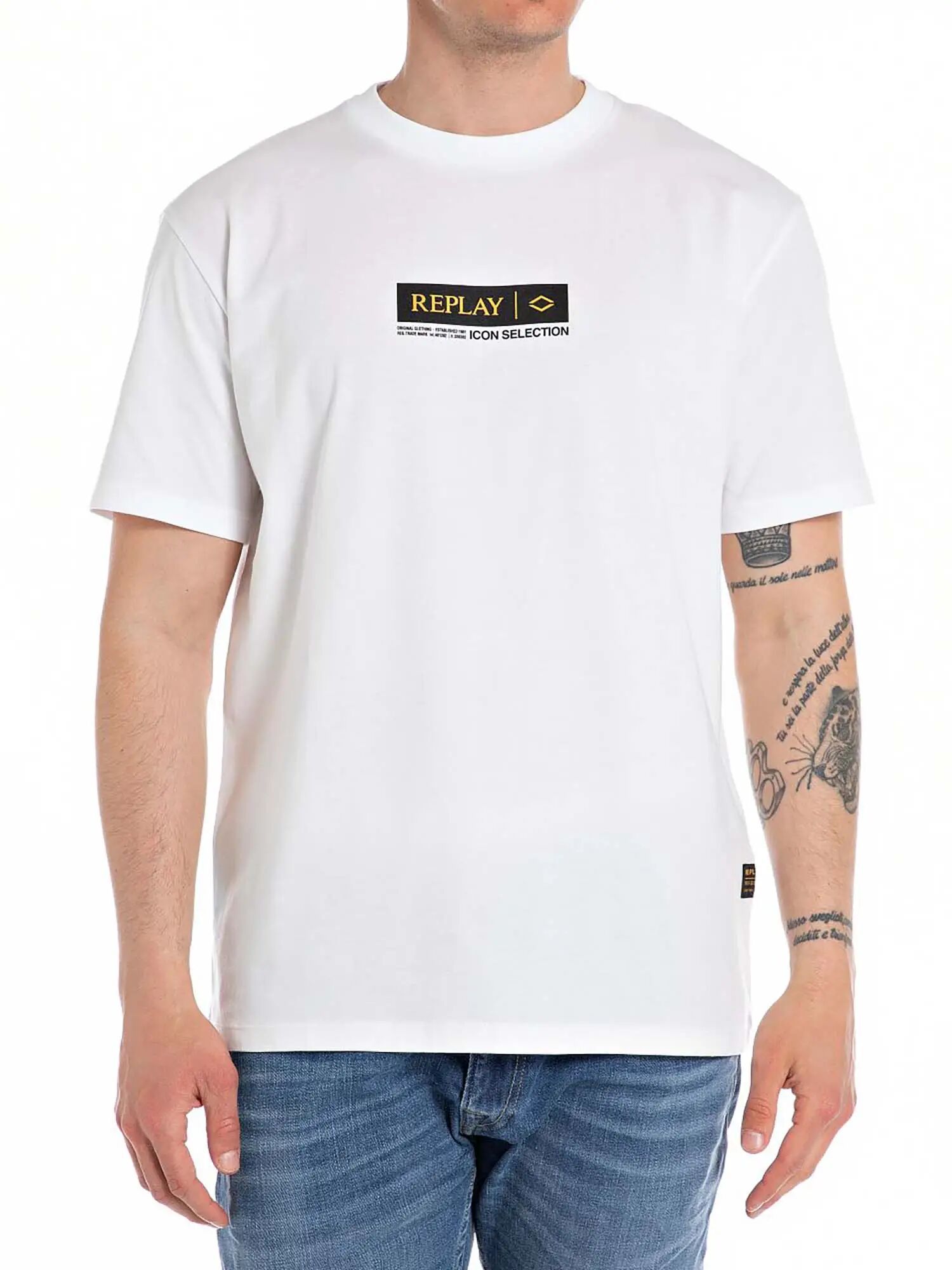 Replay T-shirt Uomo Colore Bianco BIANCO S