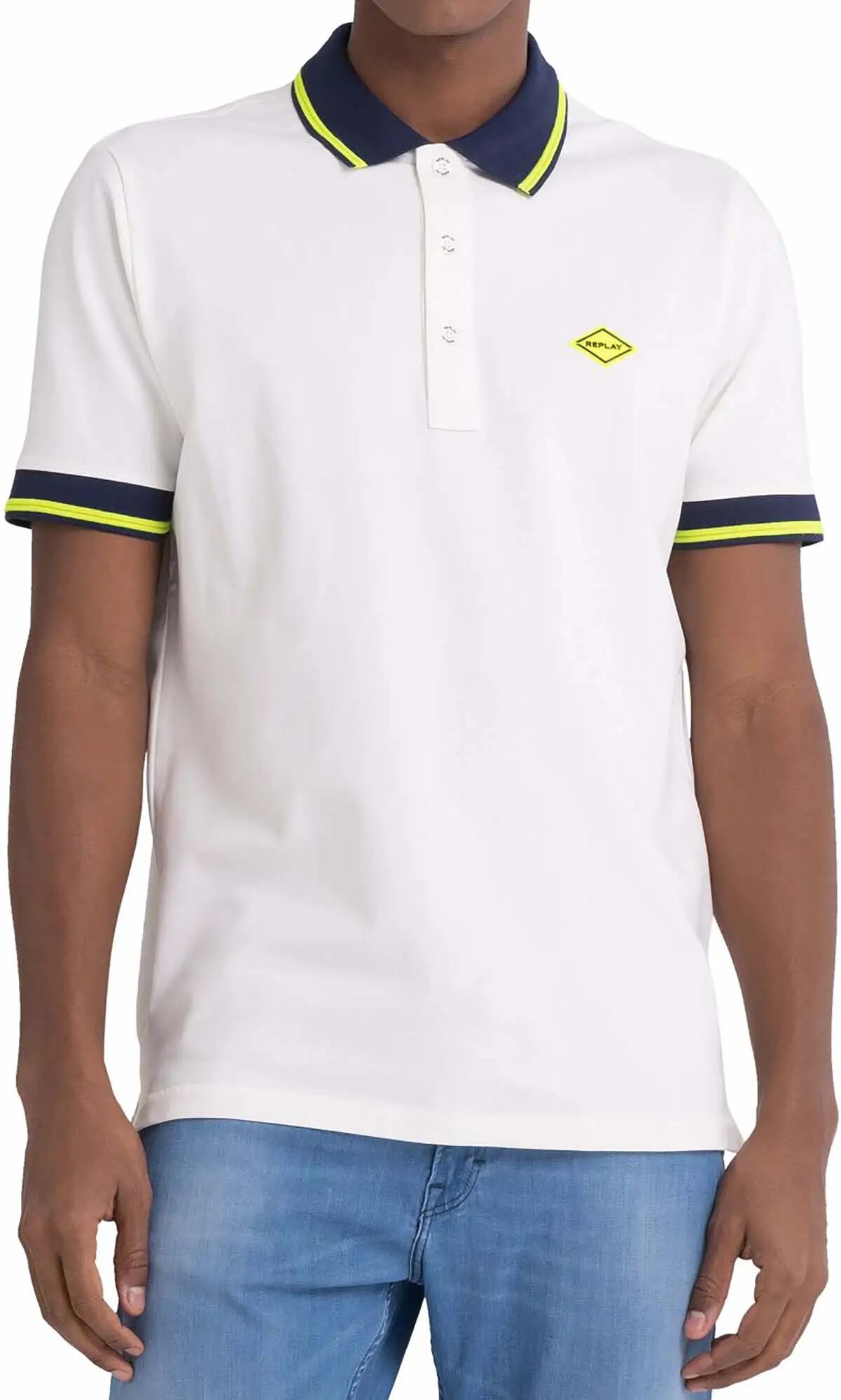 Replay Polo Uomo Colore Bianco BIANCO S