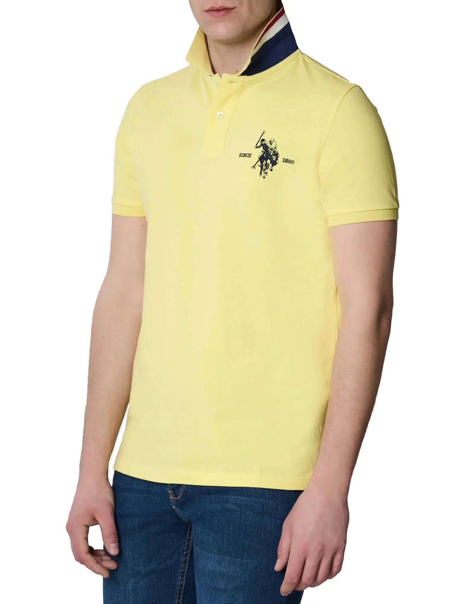 Us Polo Assn. Polo Uomo Colore Giallo GIALLO S