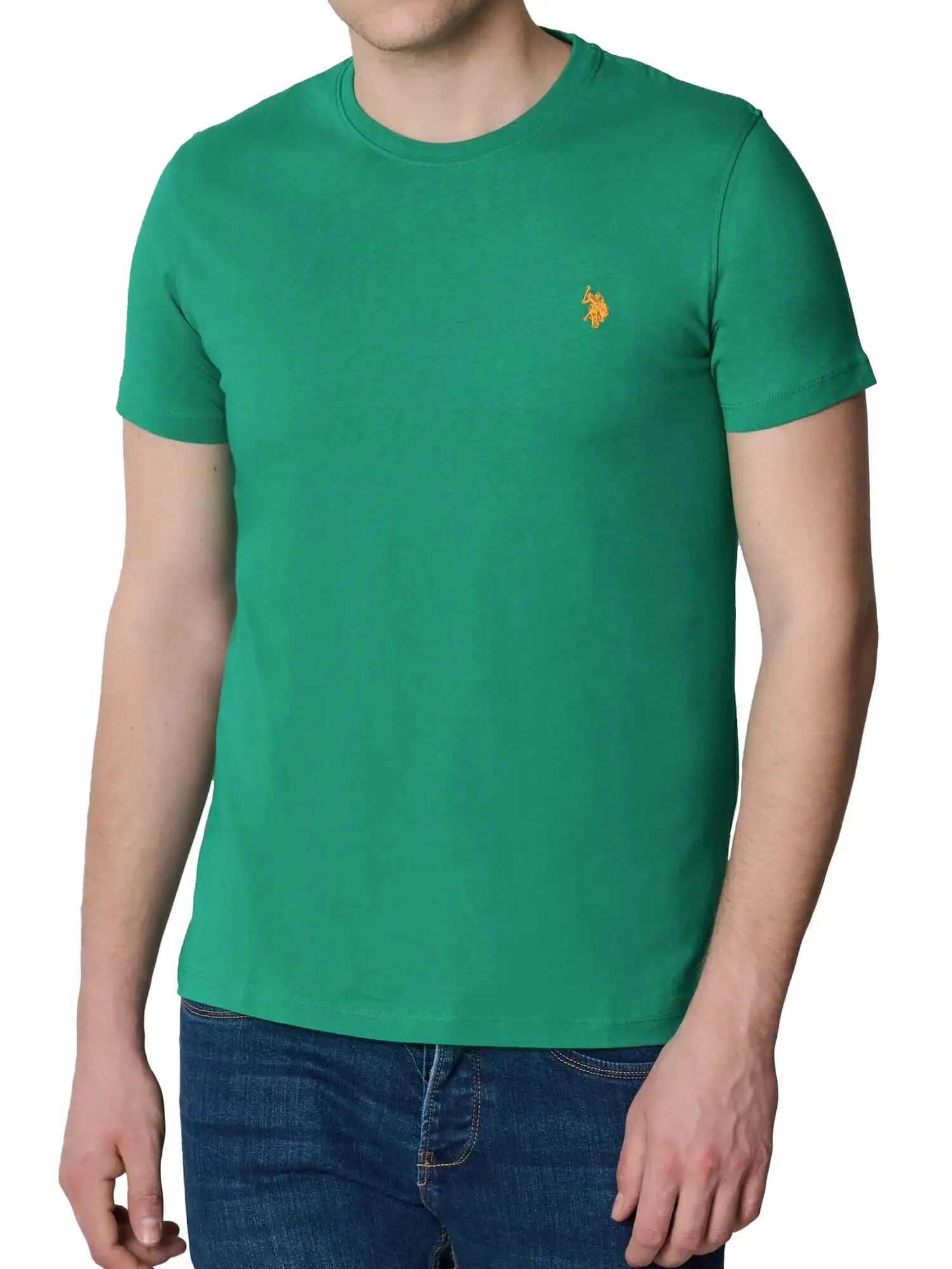 Us Polo Assn. T-shirt Uomo Colore Verde VERDE S