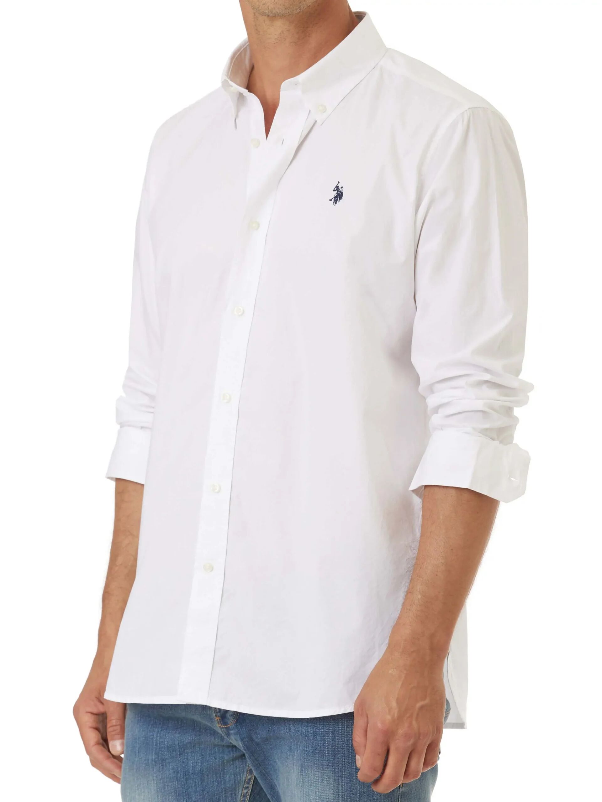 Us Polo Assn. Camicia Uomo Colore Bianco BIANCO S