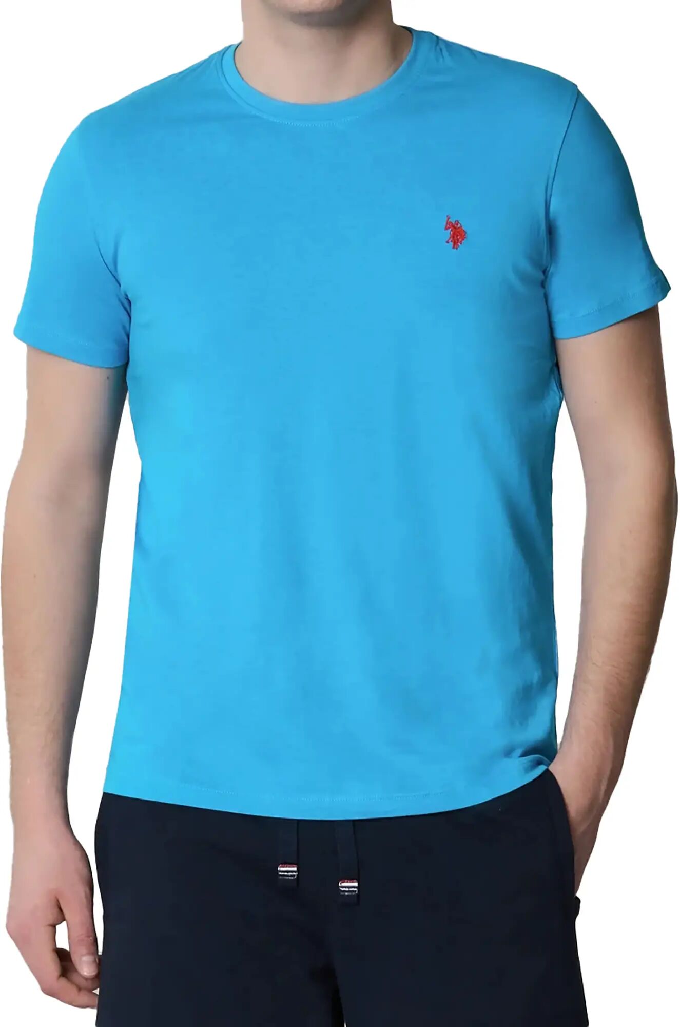 Us Polo Assn. T-shirt Uomo Colore Azzurro AZZURRO S