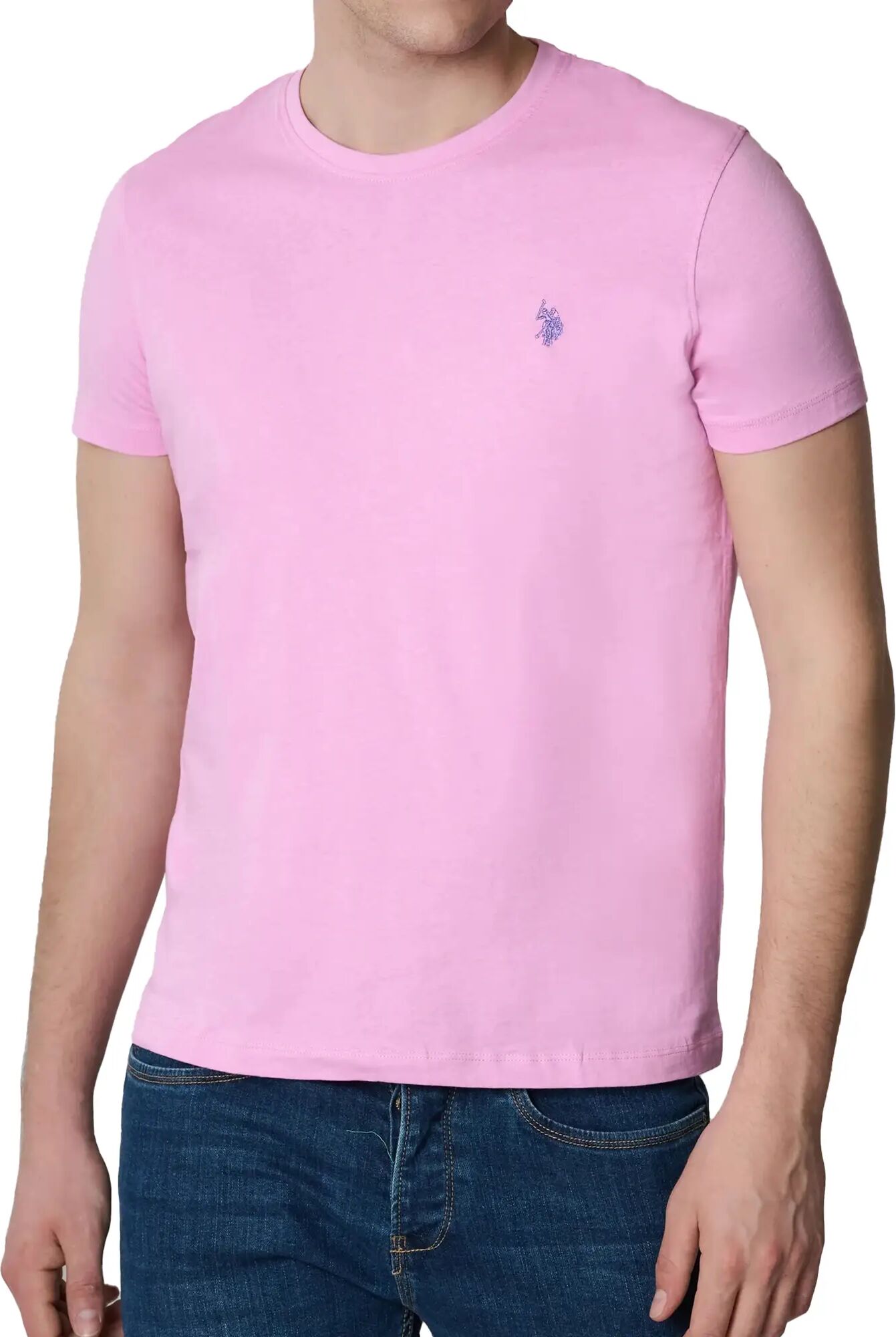 Us Polo Assn. T-shirt Uomo Colore Rosa ROSA S