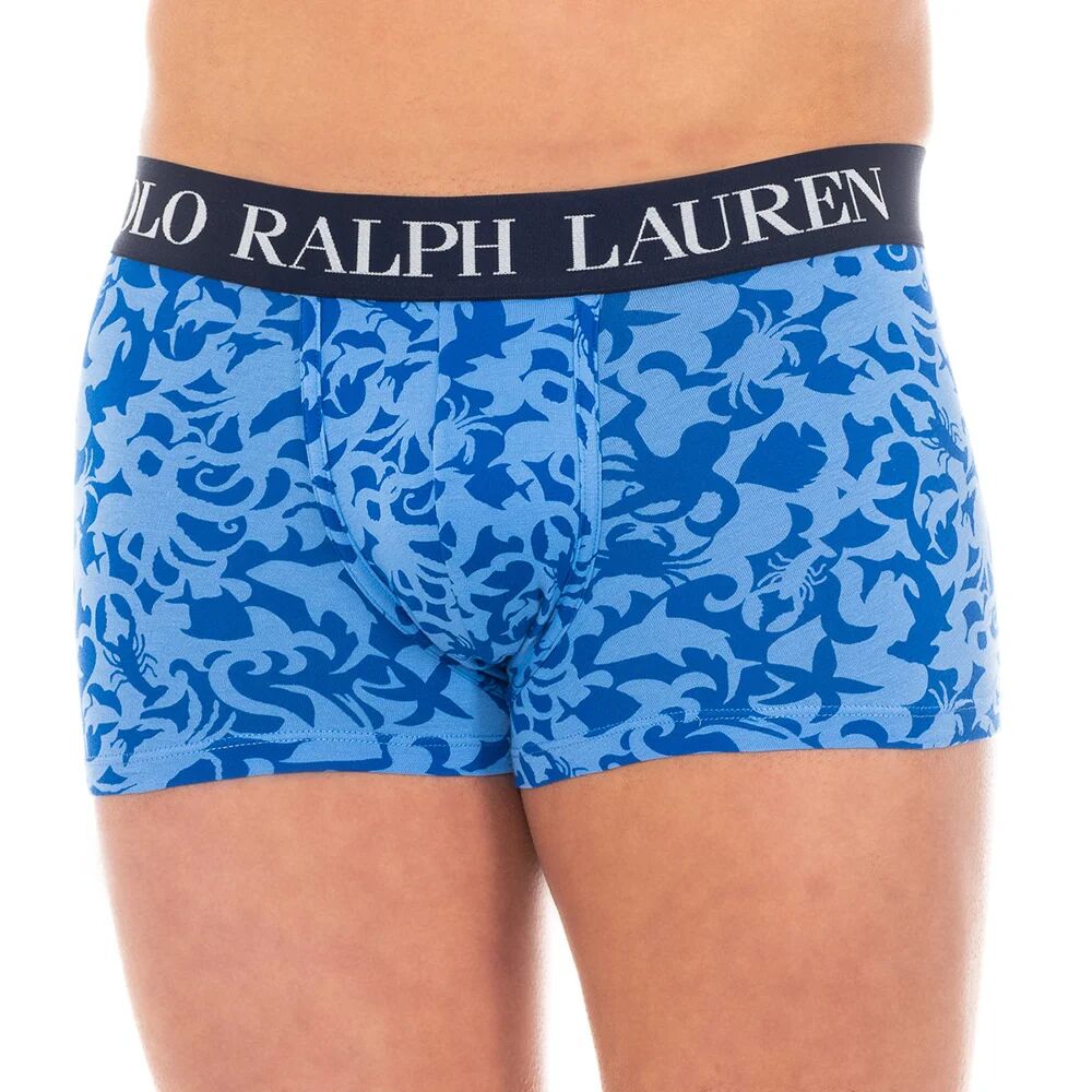 Ralph Lauren Boxer in cotone elastico a fantasia blu