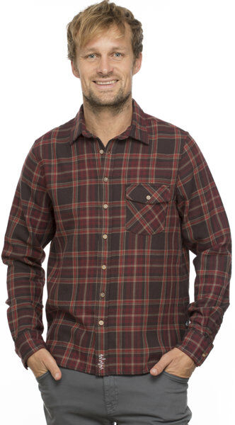 Chillaz Anton - camicia a maniche lunghe - uomo Dark Red M