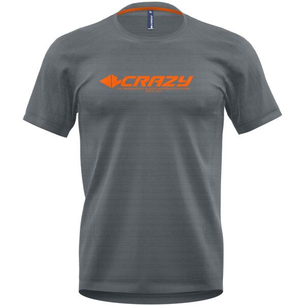 Crazy Logo - T-shirt - uomo Grey/Orange M