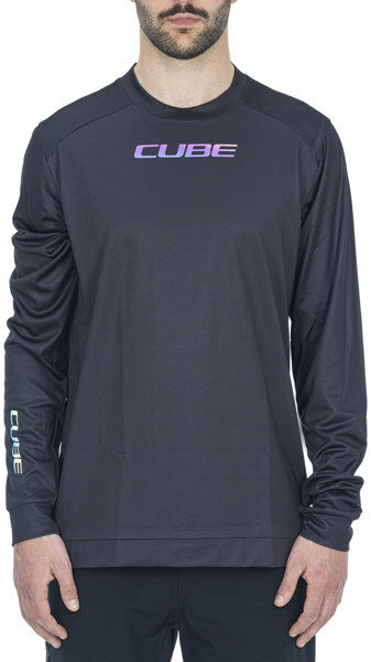 Cube ATX Round Neck L/S - maglia a maniche lunghe - uomo Black S