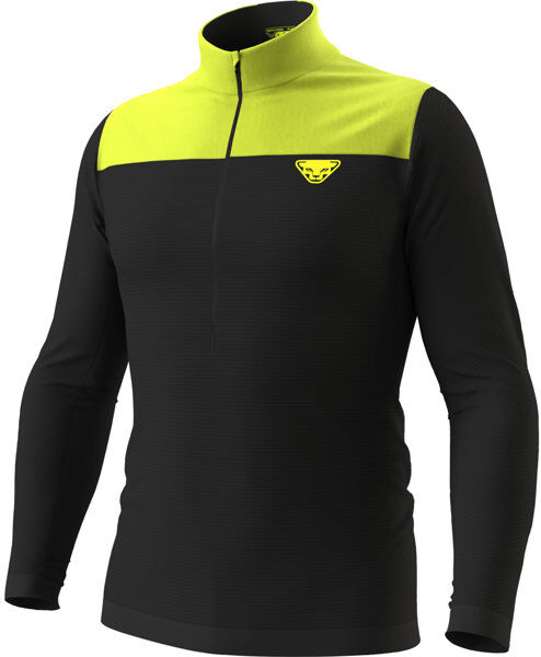 Dynafit Elevation M - maglia a maniche lunghe - uomo Black/Yellow XL/2XL