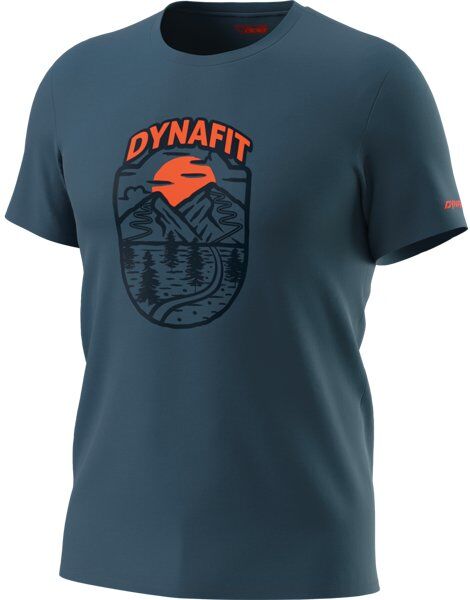 Dynafit Graphic - T-Shirt - uomo Blue/Orange/Dark Blue 52