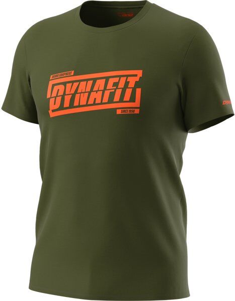 Dynafit Graphic - T-Shirt - uomo Dark Green/Dark Orange 50
