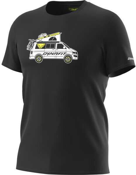 Dynafit Graphic - T-Shirt - uomo Black/White/Yellow 46