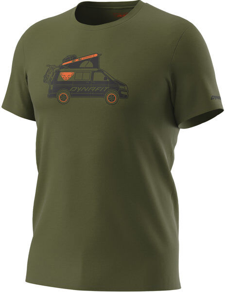 Dynafit Graphic - T-Shirt - uomo Dark Green/Black/Orange 46