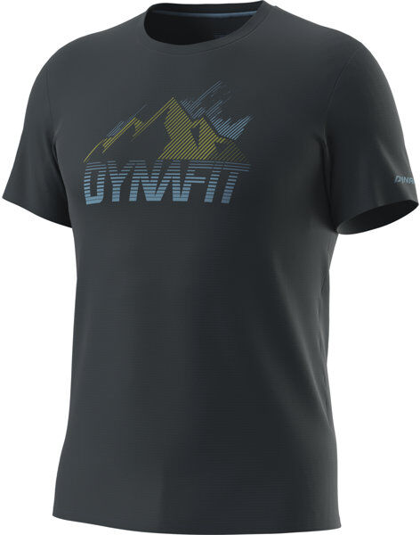 Dynafit Transalper Graphic S/S - T-shirt - uomo Dark Blue/Dark Green/Blue L